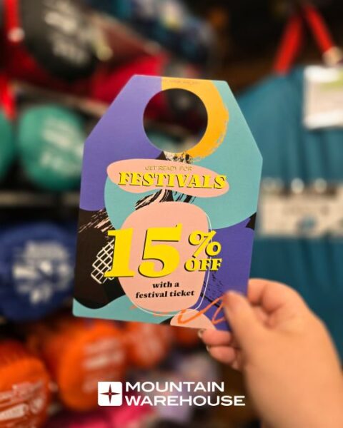 15% off for Festivals  | Mountain Warehouse